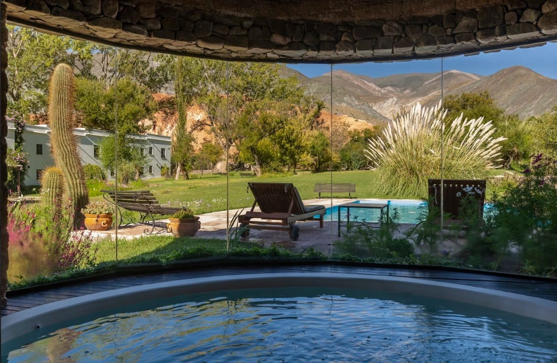 Spa con vista a la Quebrada de Humahuaca